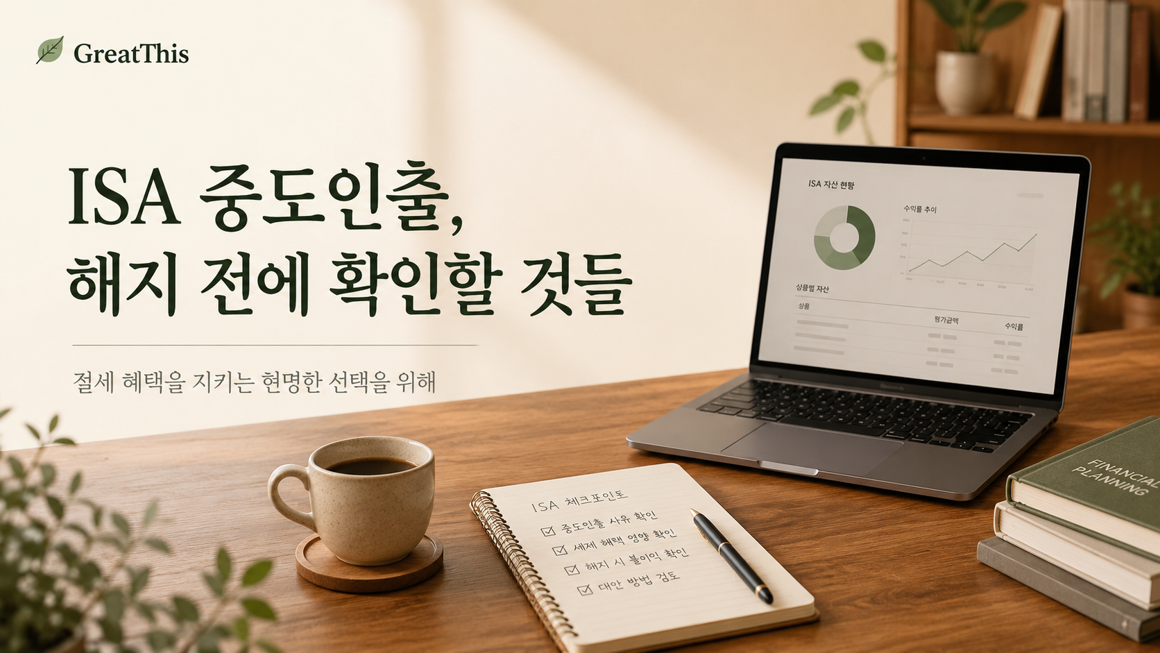 ISA 중도인출, 해지 전에 확인할 것들