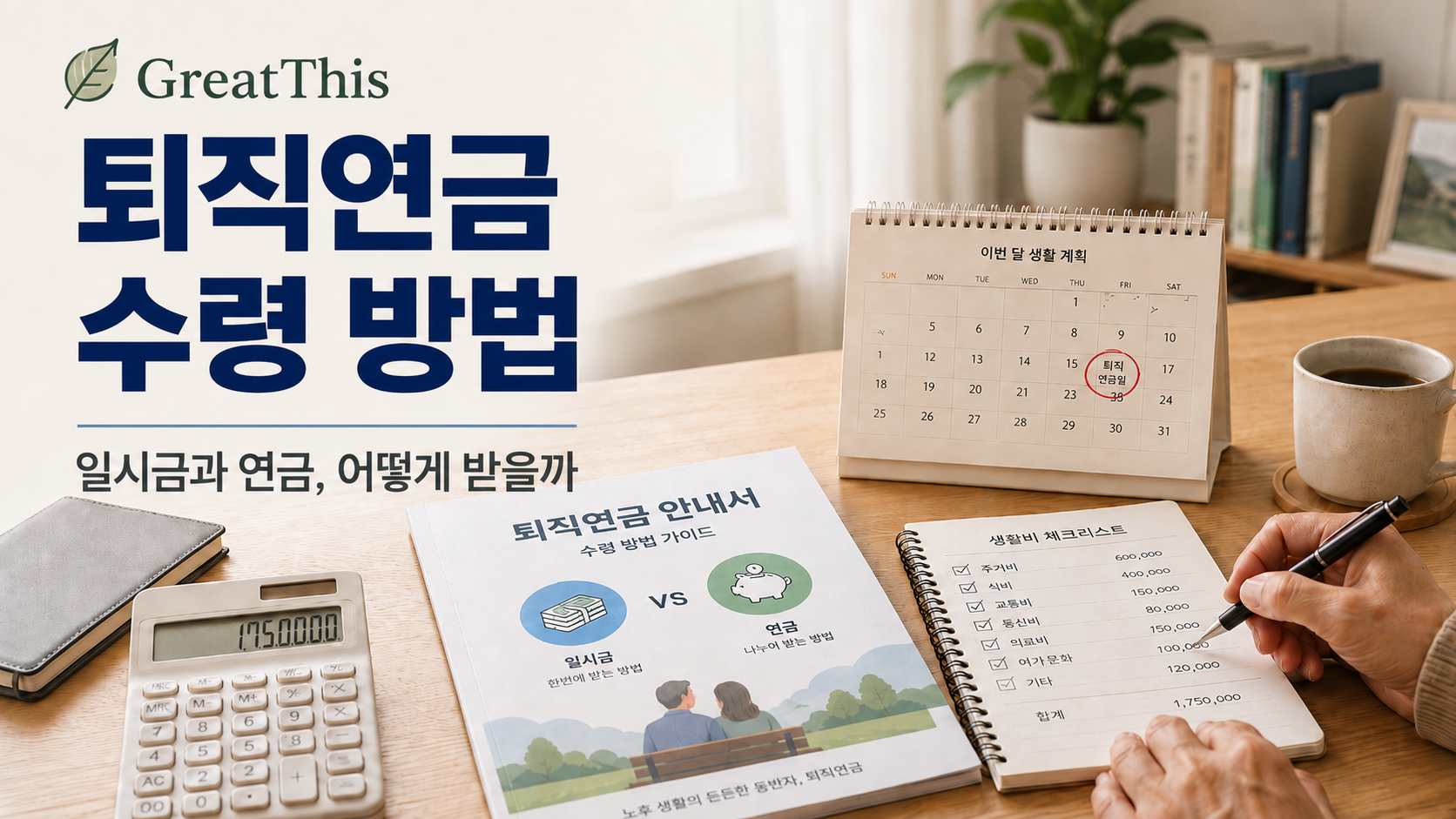 퇴직연금 수령 방법, 일시금과 연금으로 받을 때 확인할 것들